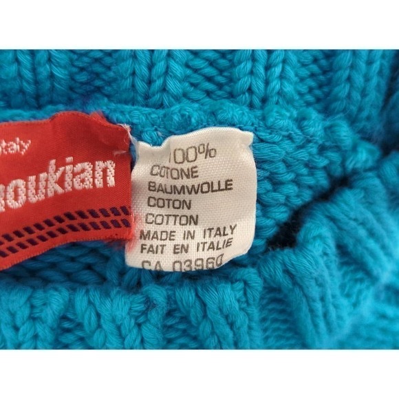 Alain Manoukian Tight Knit Blue Sweater‎ - Picture 6 of 7